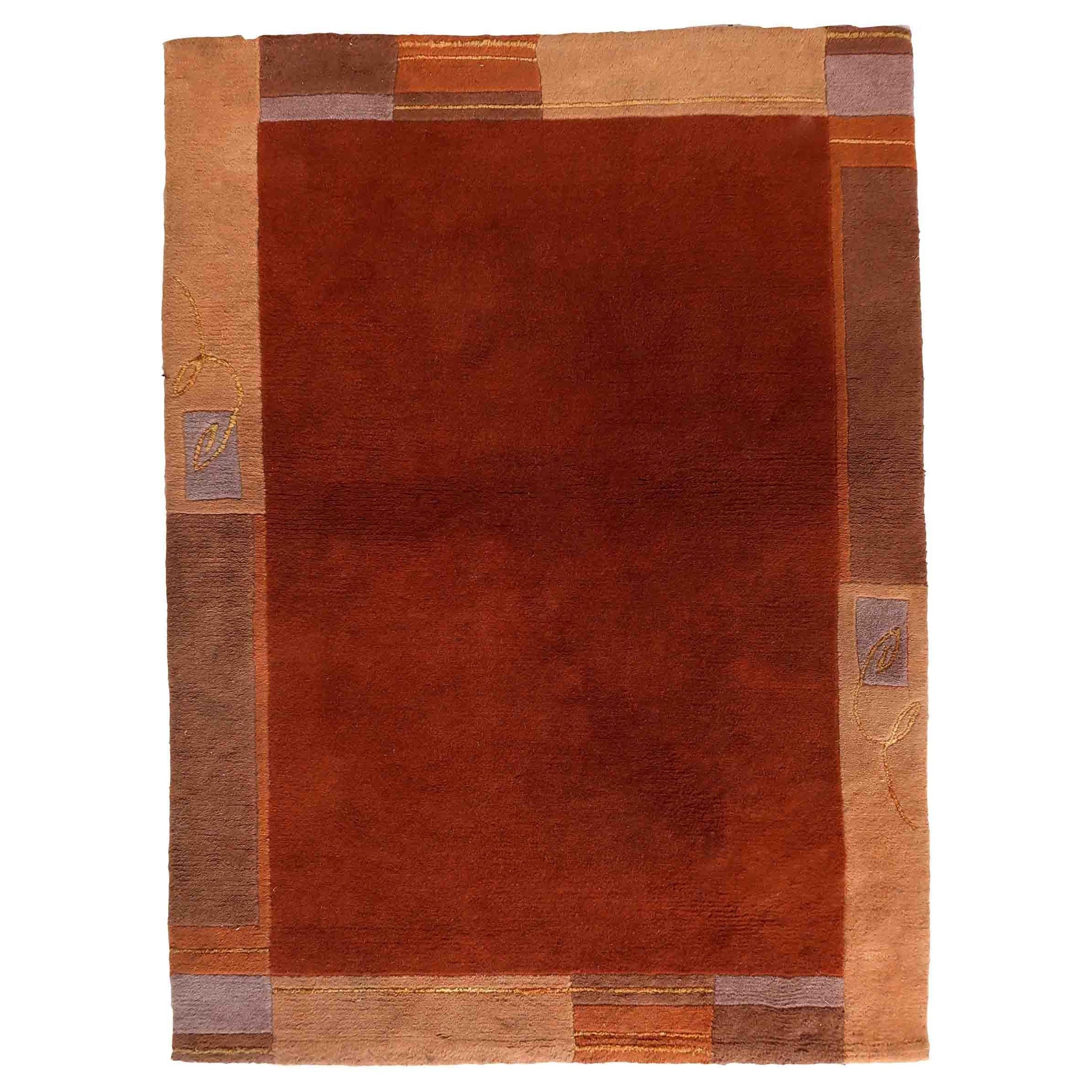 Tapis Khaden tibétain vintage fait à la main, années 1970, 1C922