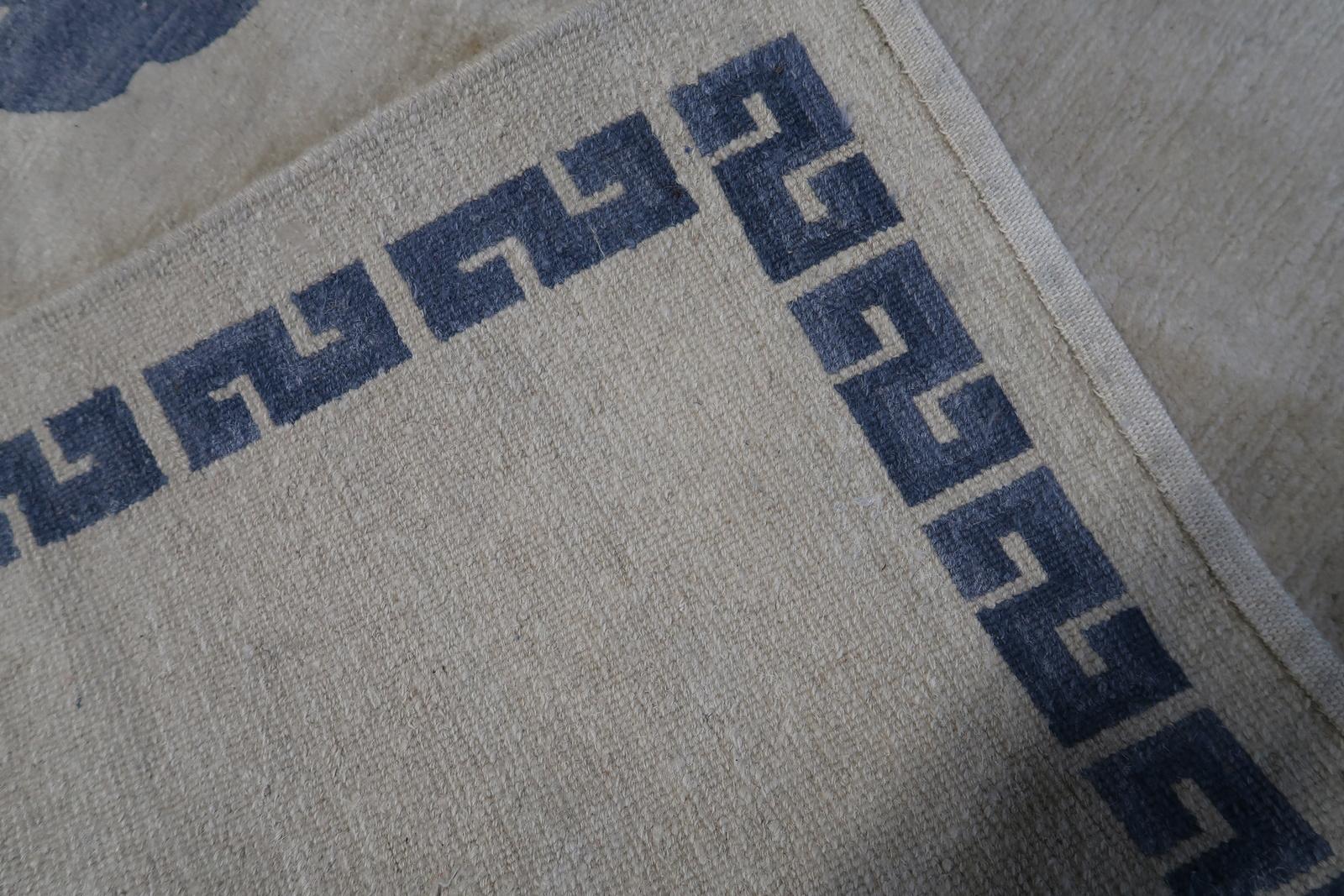 Handgefertigter tibetischer Khaden-Teppich 4,8' x 6.1' (147cm x 187cm) 1970er - 1C1064 im Angebot 8