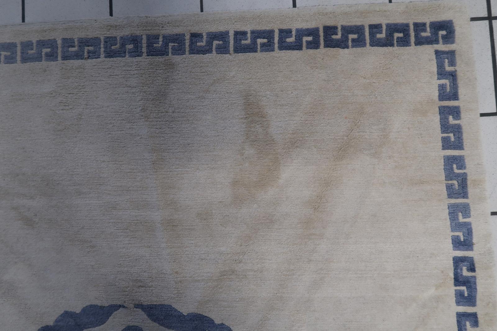 Handgefertigter tibetischer Khaden-Teppich 4,8' x 6.1' (147cm x 187cm) 1970er - 1C1064 im Angebot 2