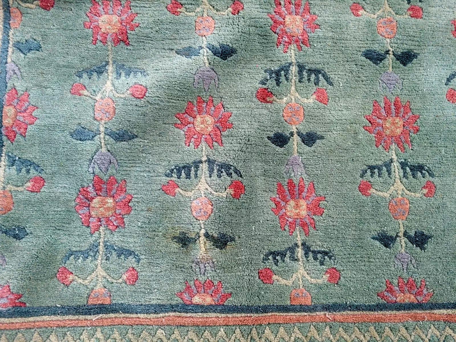 Français Tapis tibétain Khaden vintage fait main 9.9' x 11.8' 1970 - 2K37 en vente
