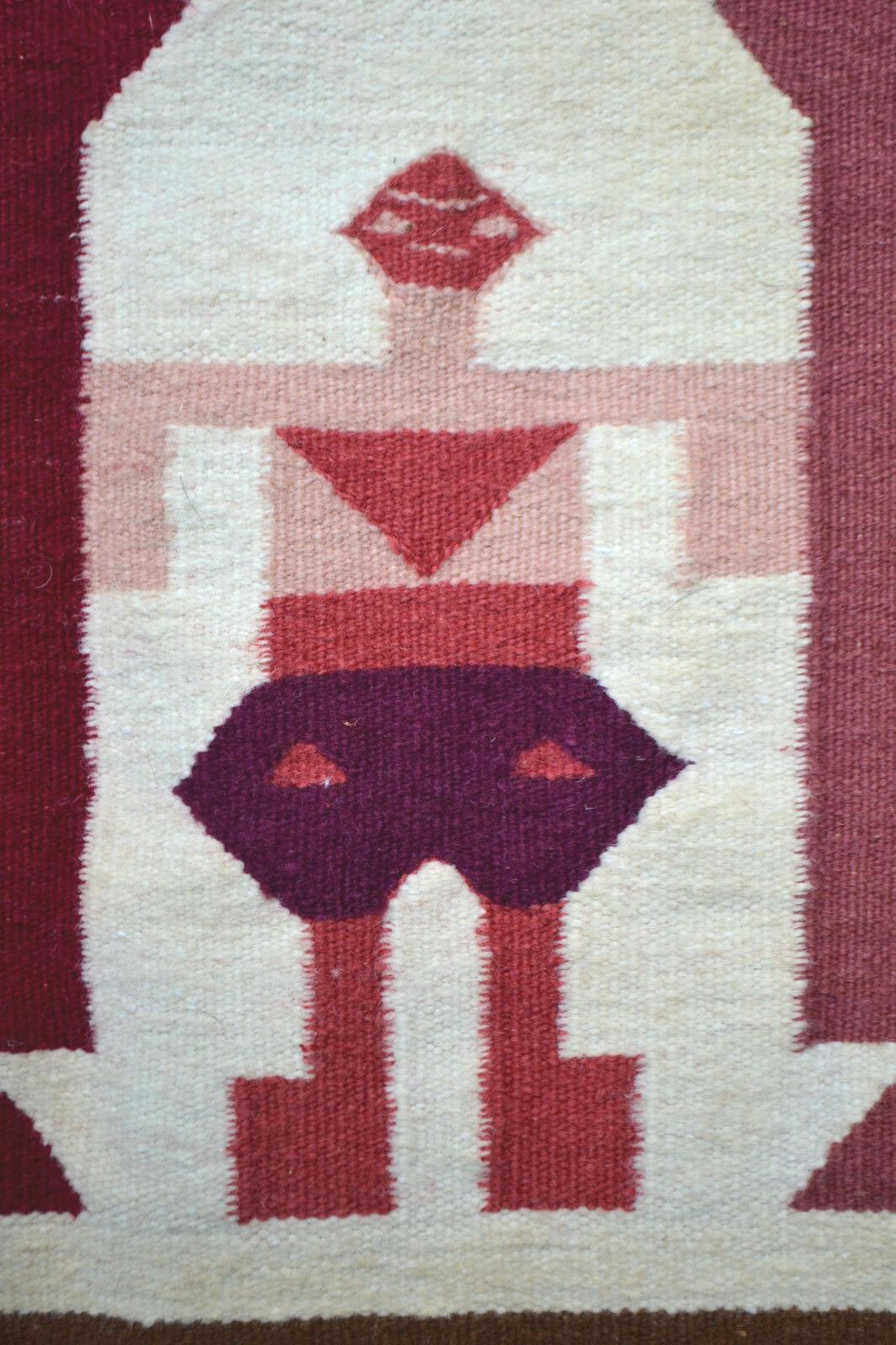 Mid-20th Century Handmade Vintage Tunisian Berber Kilim, 1960s, 1P01
