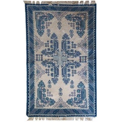 Tapis Tunisien vintage fait à la main, années 1960, 1C544