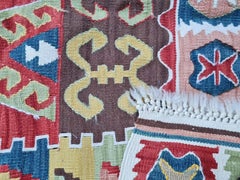 Handmade Vintage Turkish Anatolian Kilim Rug 3.1' x 4.6' 1990s - 2K42