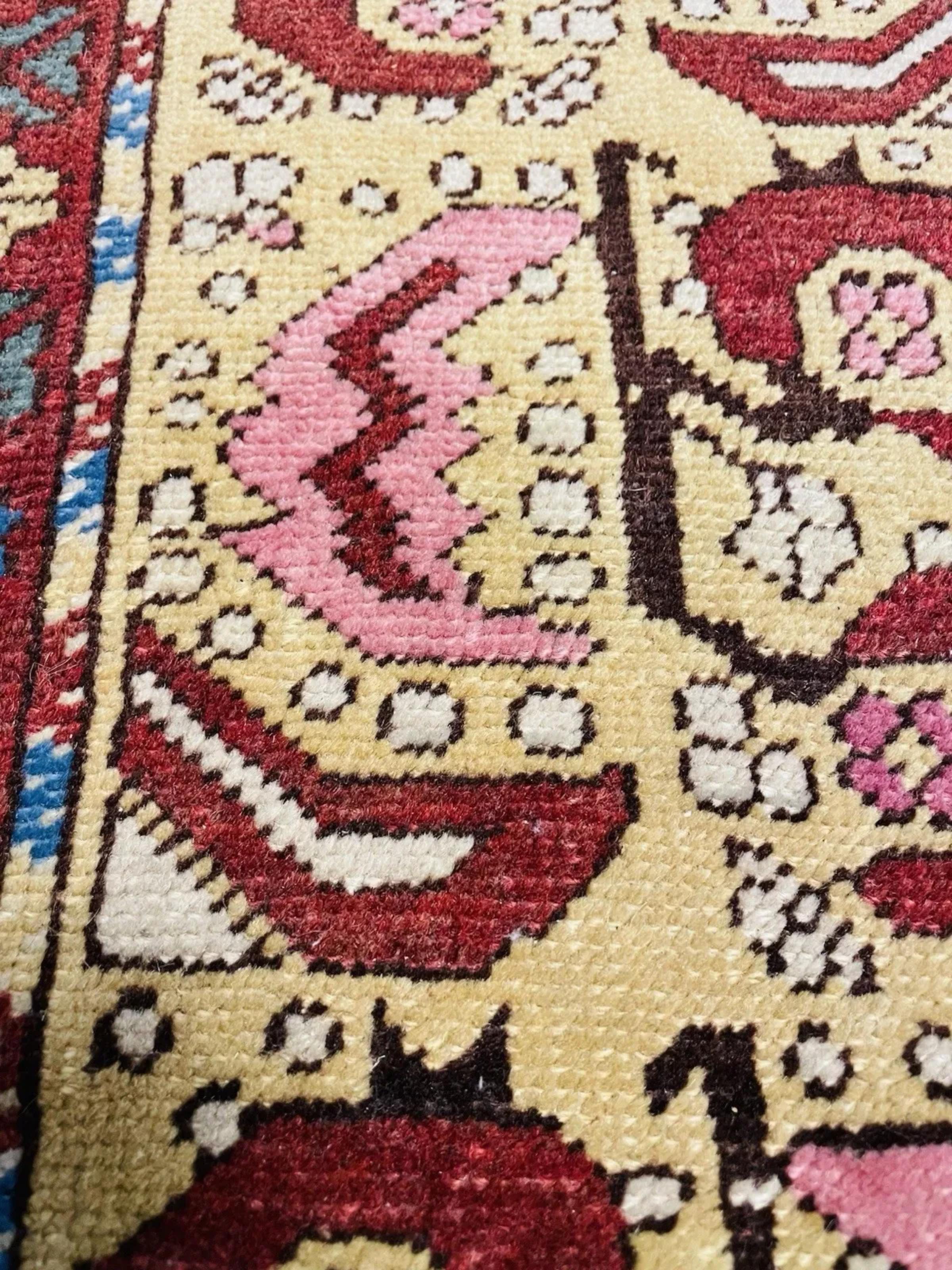 Tappeto di preghiera anatolico turco d'epoca fatto a mano 4,2' x 6,3', anni '40 - 1N105 in vendita 2