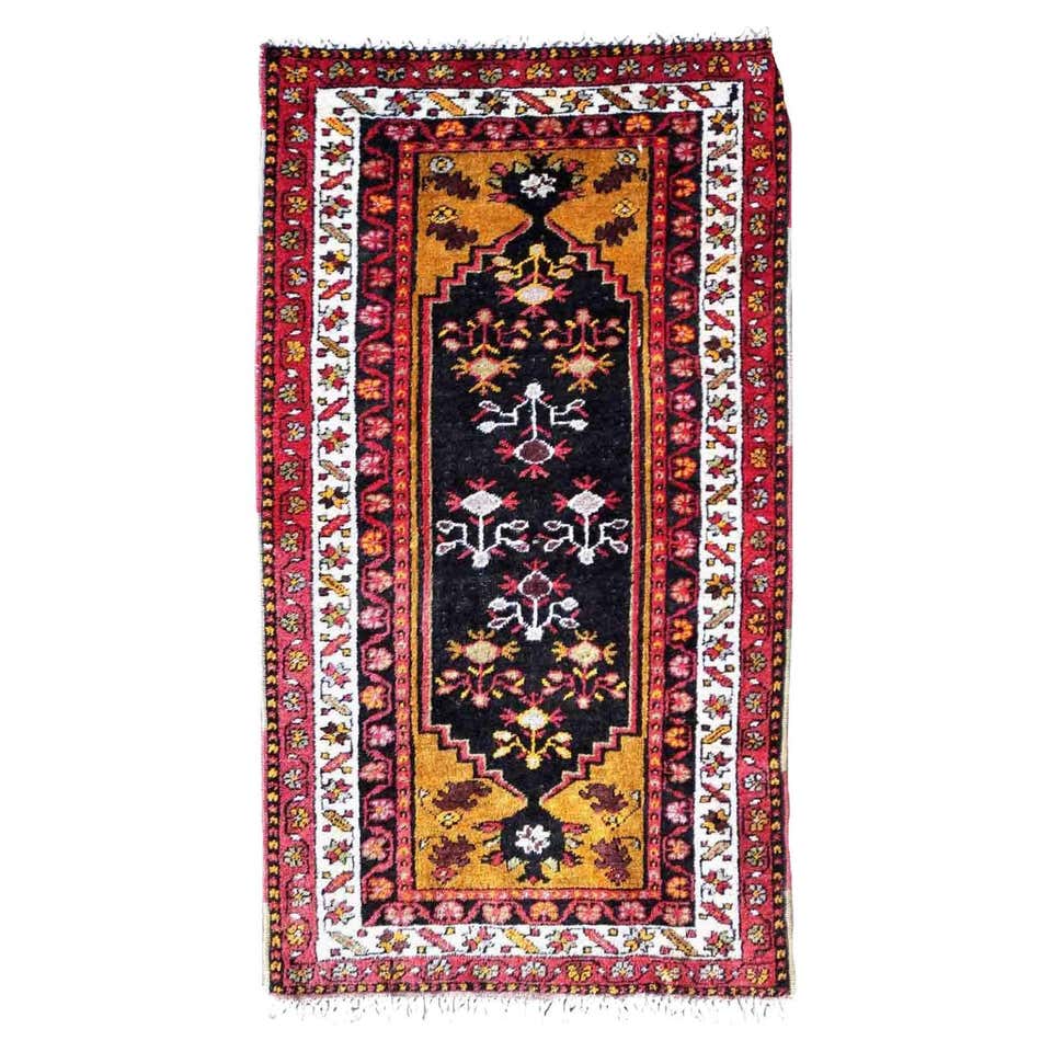 Handmade Vintage Turkish Rug, 1960s at 1stDibs