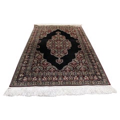 Tapis en soie Hereke vintage fait main 2.1' x 3.1', 1970 - 1K12