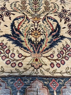 Handmade Vintage Turkish Hereke Silk Rug 2.2' x 3.3', 1970s - 1N53