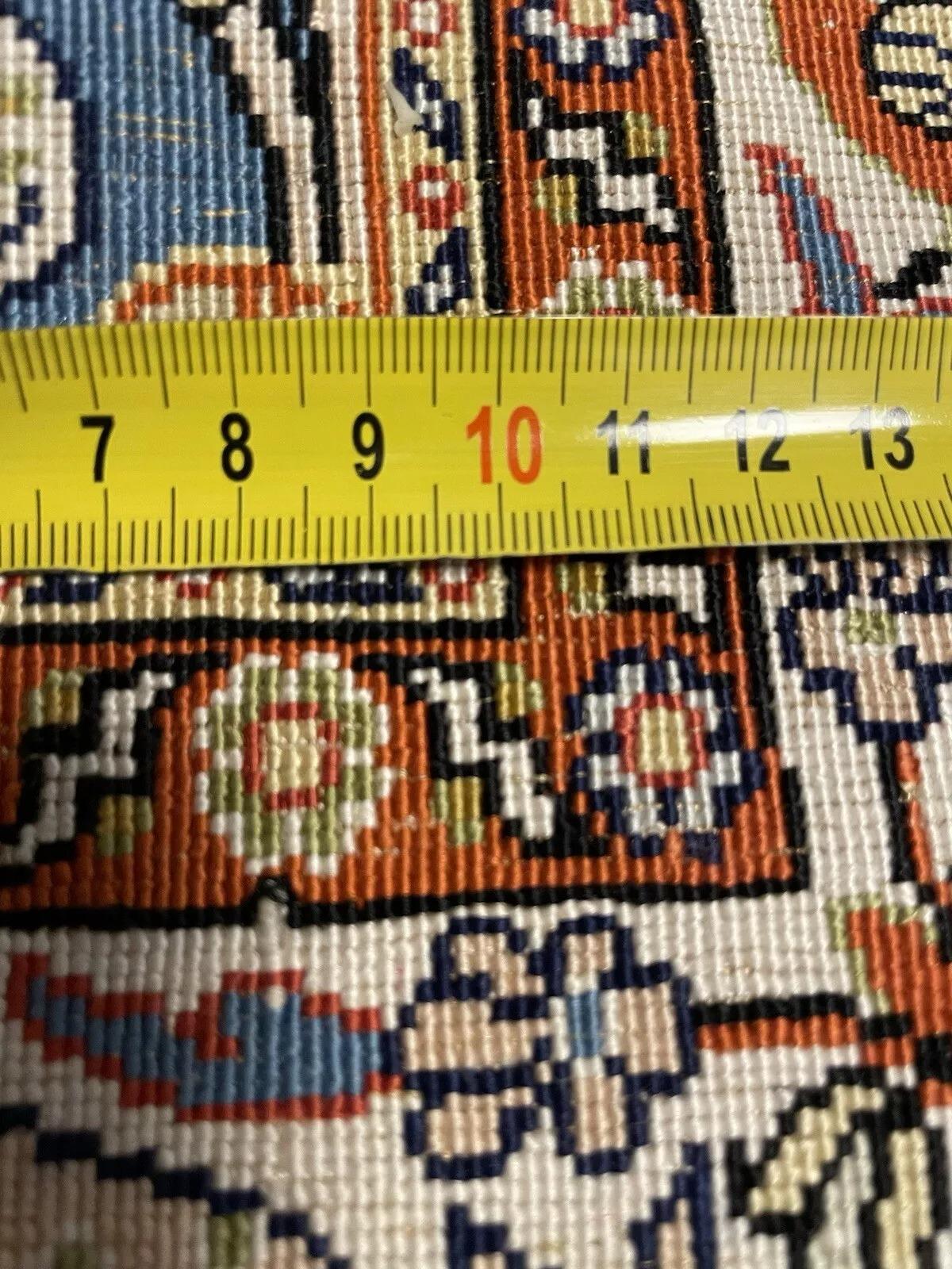 Tappeto di seta turco Hereke vintage fatto a mano 2,5' x 3,6', anni '70 - 1N73 in vendita 3