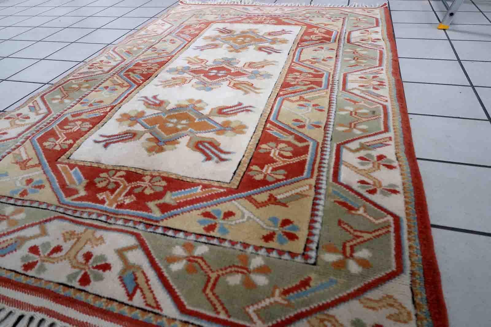 Turc Tapis turc Kars vintage fait à la main, années 1960, 1C911 en vente