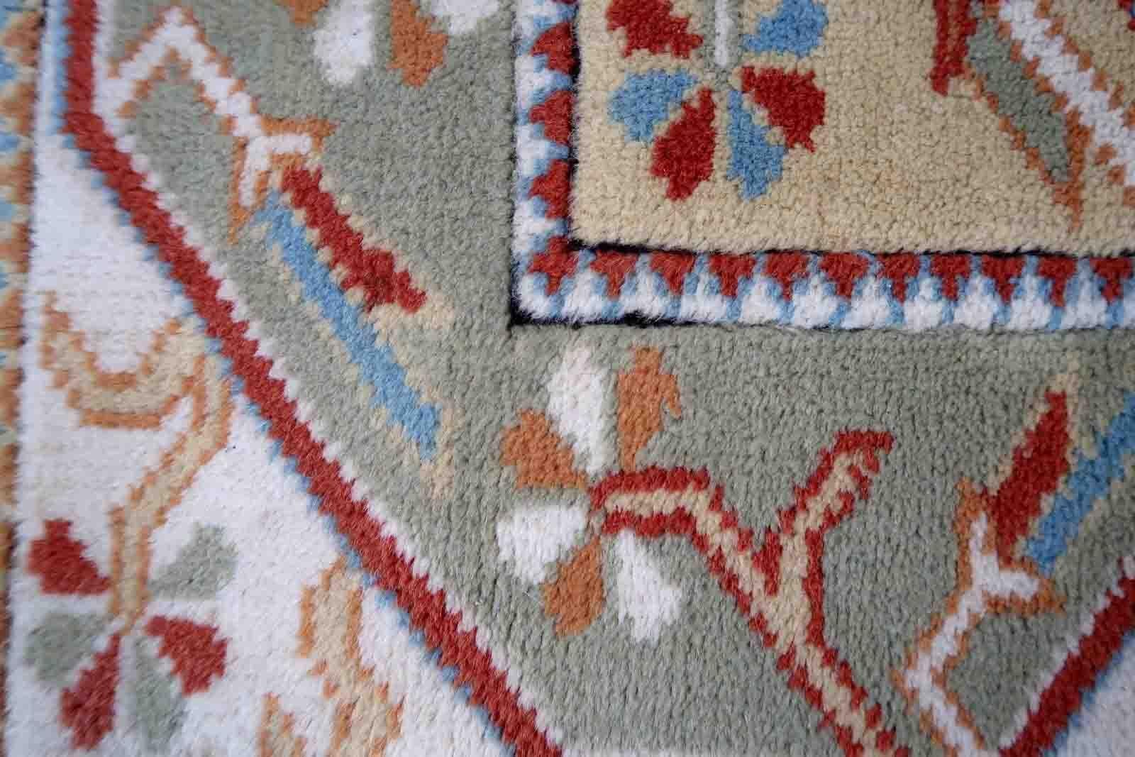 Handmade Vintage Turkish Kars Rug, 1960s, 1C911 In Good Condition For Sale In Bordeaux, FR