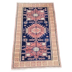 Handmade Vintage Turkish Kars Rug 3.5' x 5.4' (108 x 166 cm), 1970s - 2K06