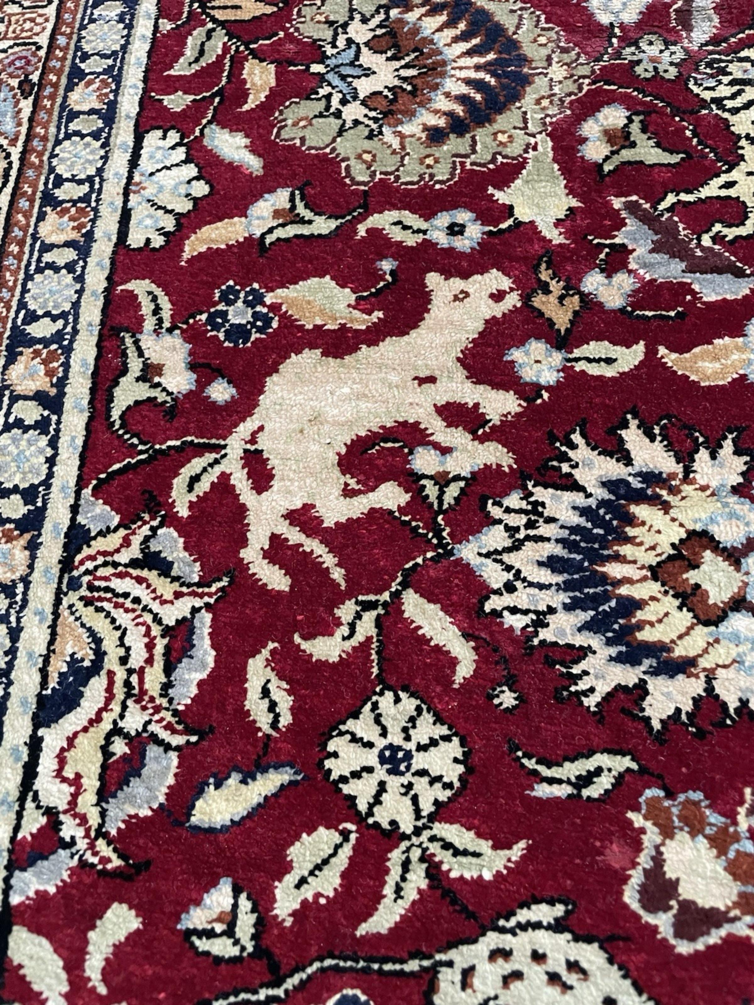 Tappeto Keyseri turco d'epoca fatto a mano 2,4' x 3,7', anni '70 - 1N104 in vendita 4