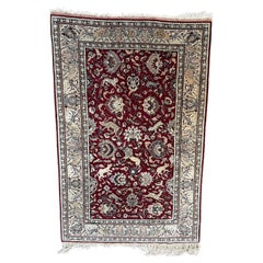 Handmade Vintage Turkish Keyseri Rug 2.4' x 3.7', 1970s - 1N104