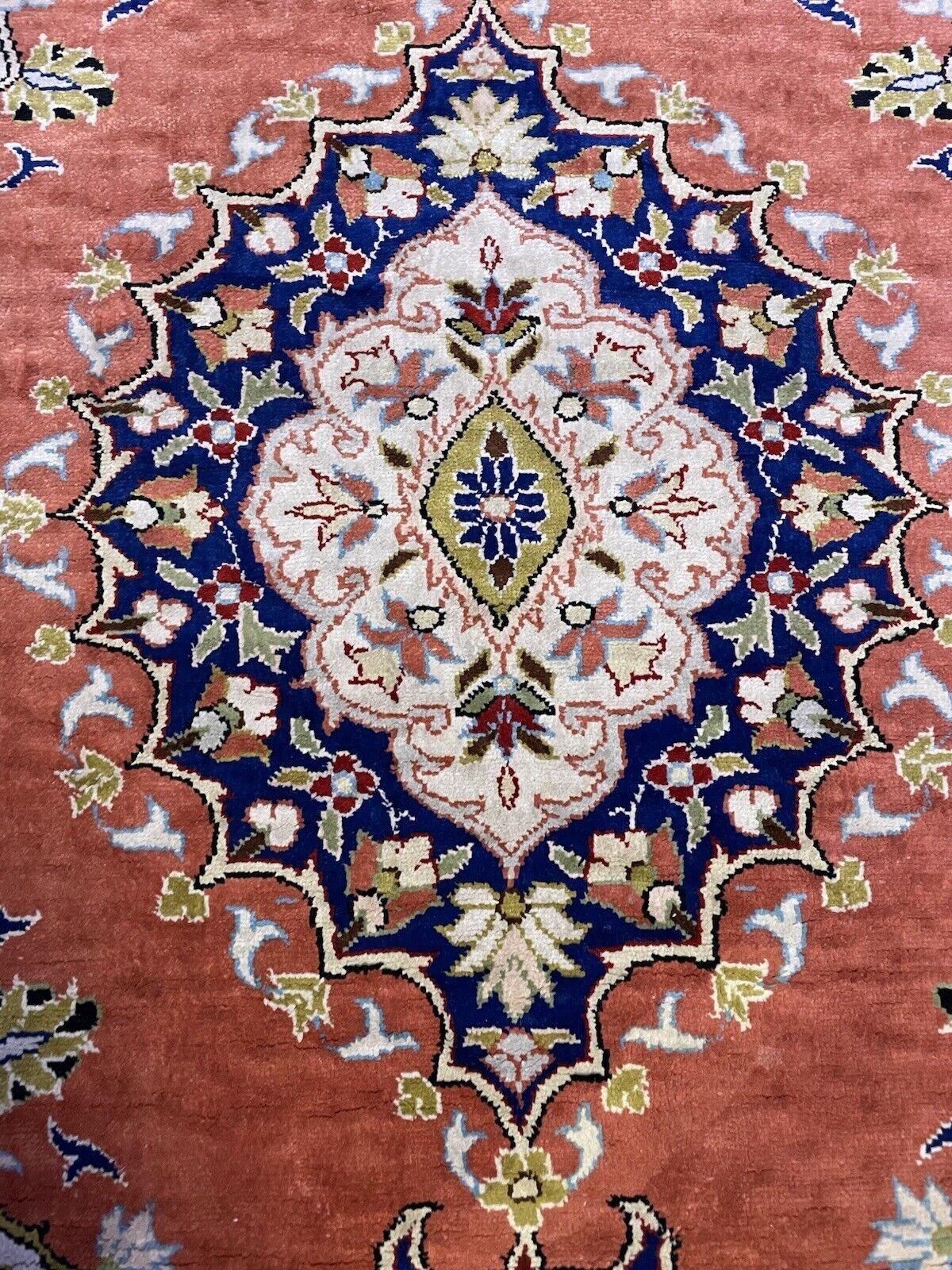 Handmade Vintage Turkish Keyseri Silk Rug 2' x 3.3' 1970s - 1N85 For Sale 5