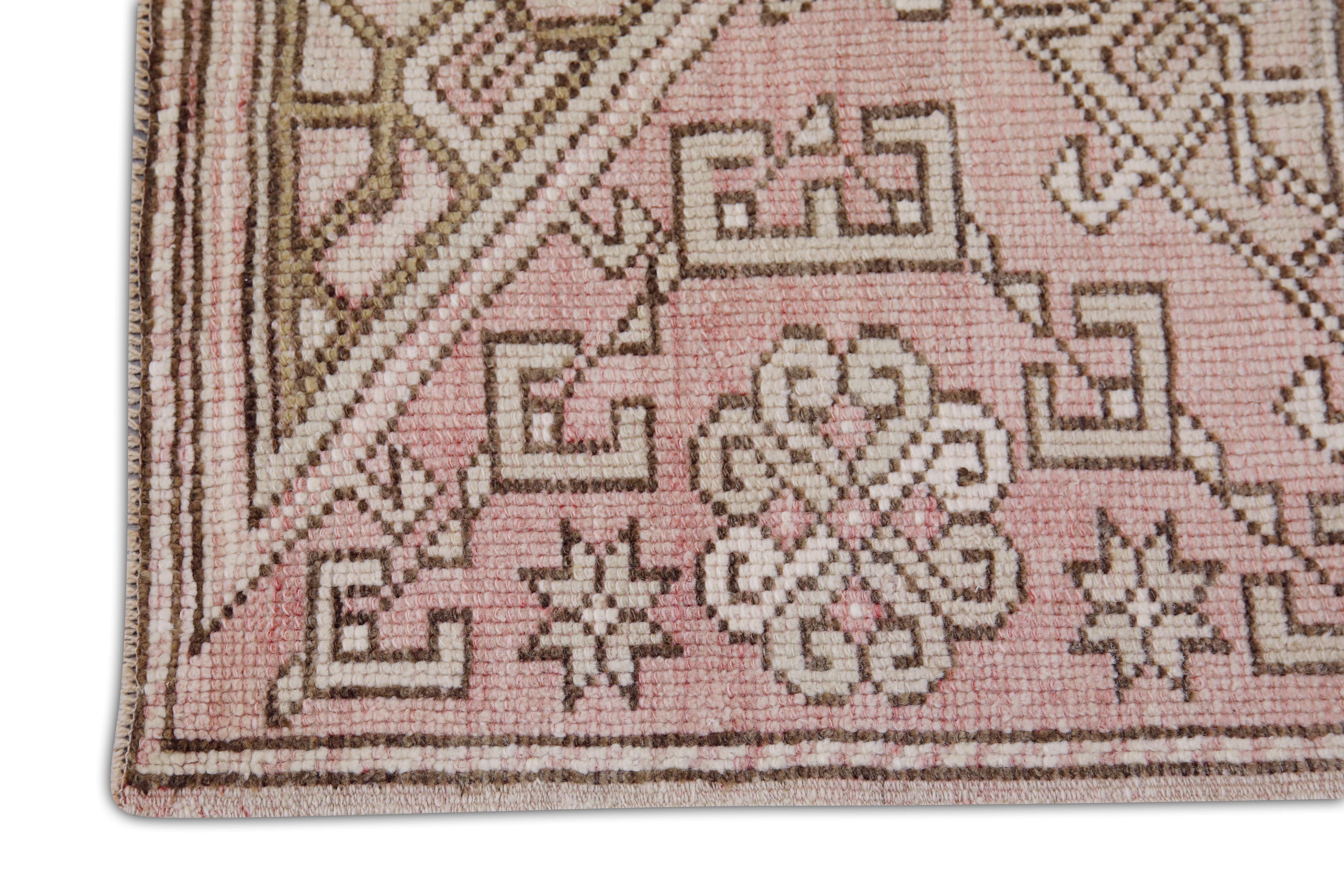 Handgefertigter türkischer Vintage-Teppich 2'7