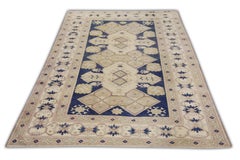 Alfombra turca vintage hecha a mano 4'11 "x 7'