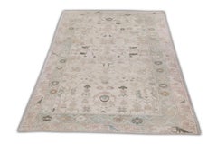 Tappeto turco vintage fatto a mano 4'1 "x 5'6"