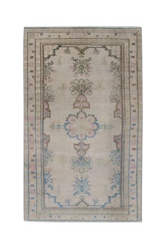Handgefertigter türkischer Vintage-Teppich 4'1"x 6'9"