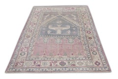Alfombra turca vintage hecha a mano 4'9 "x 6'4