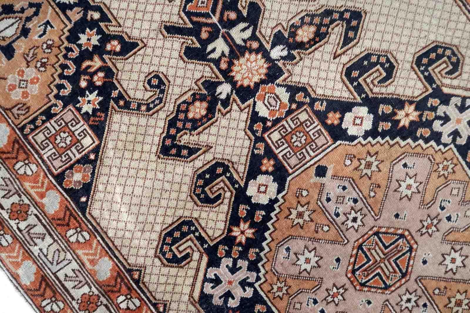 Tapis turc Sivas vintage fait à la main, années 1950, 1C1061 en vente 3