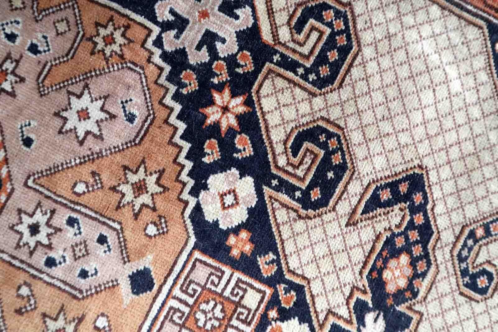 Milieu du XXe siècle Tapis turc Sivas vintage fait à la main, années 1950, 1C1061 en vente