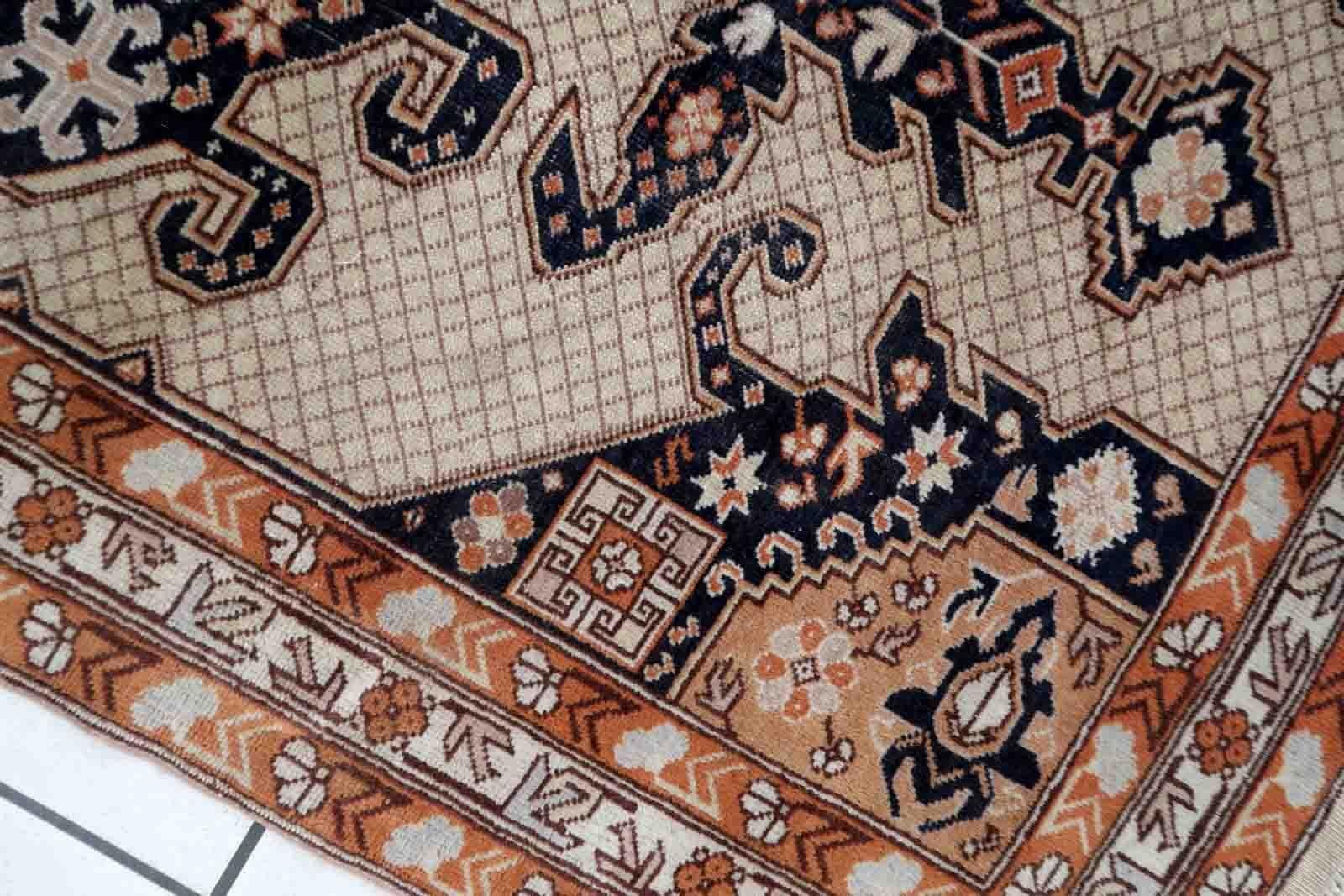 Laine Tapis turc Sivas vintage fait à la main, années 1950, 1C1061 en vente