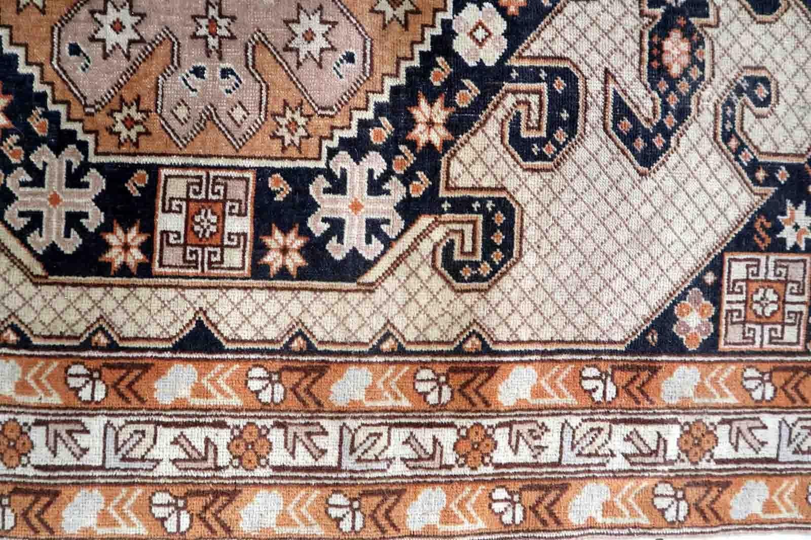 Tapis turc Sivas vintage fait à la main, années 1950, 1C1061 en vente 1