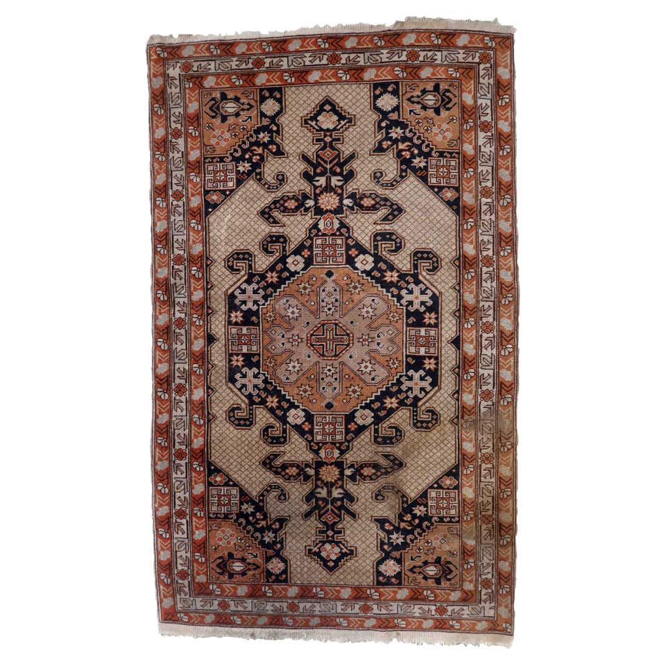 Handmade Vintage Turkish Rug, 1960s at 1stDibs