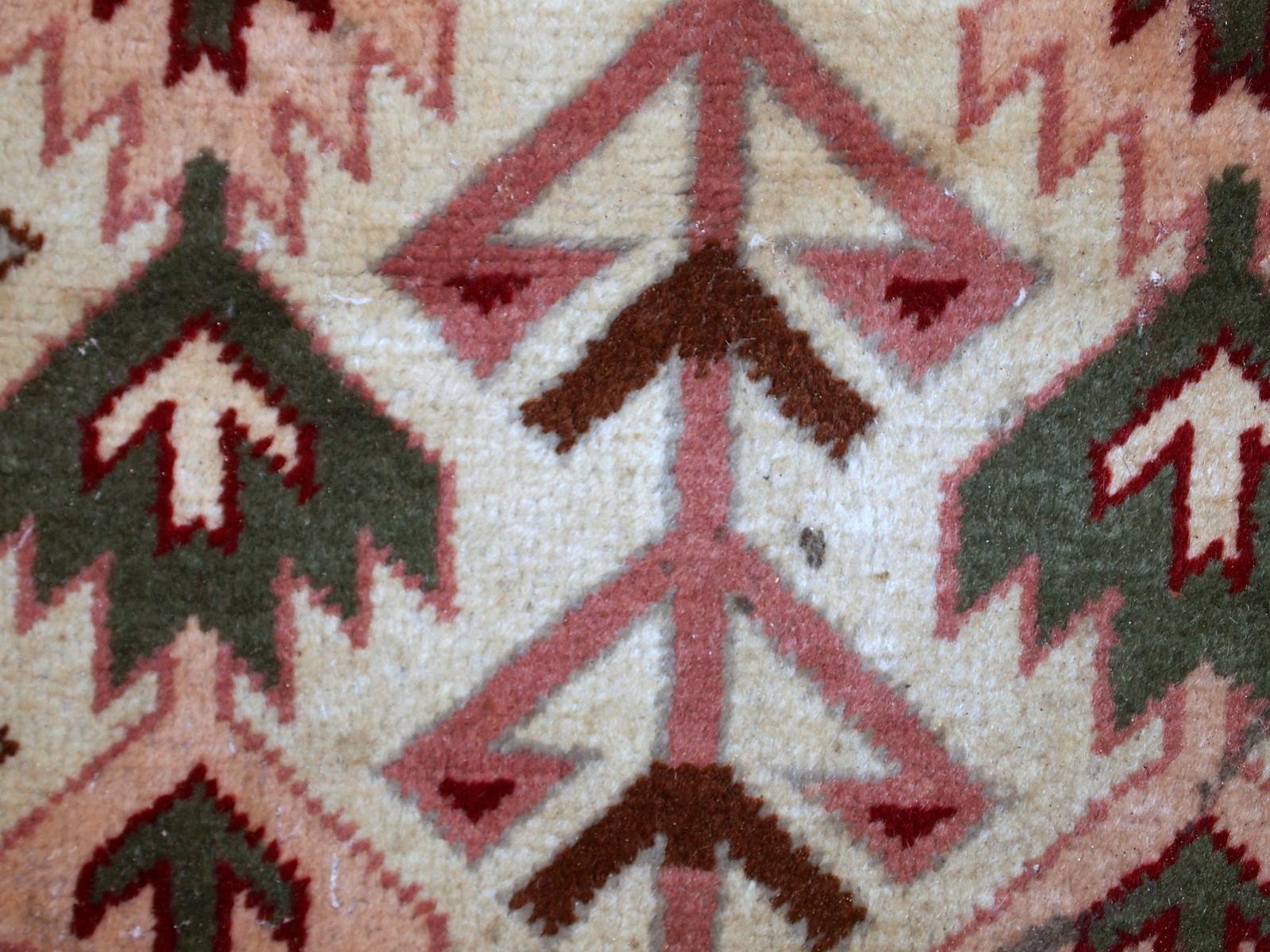 Handmade vintage Turkish Sivas rug, 1960s - 1C735 For Sale 2
