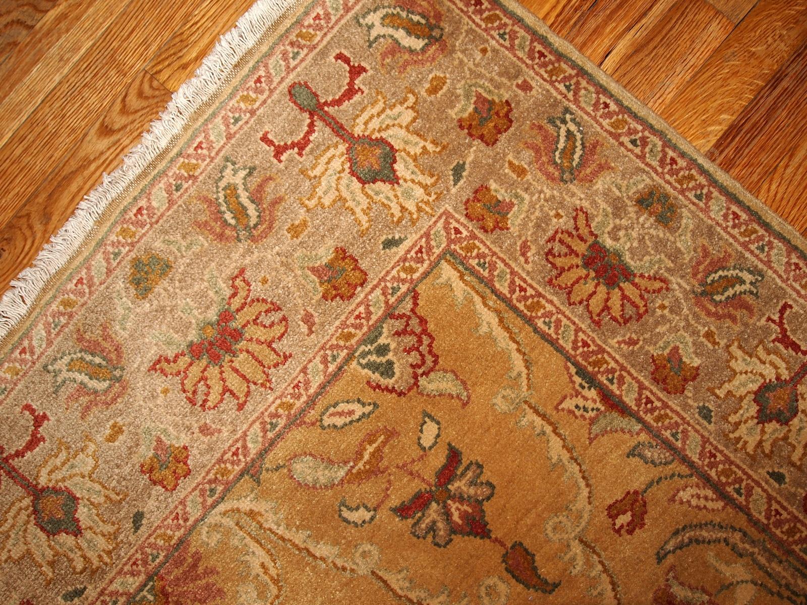 Turkish handmade rug in soft colors and beautiful floral design. High quality of wool and great job of an artist.

  