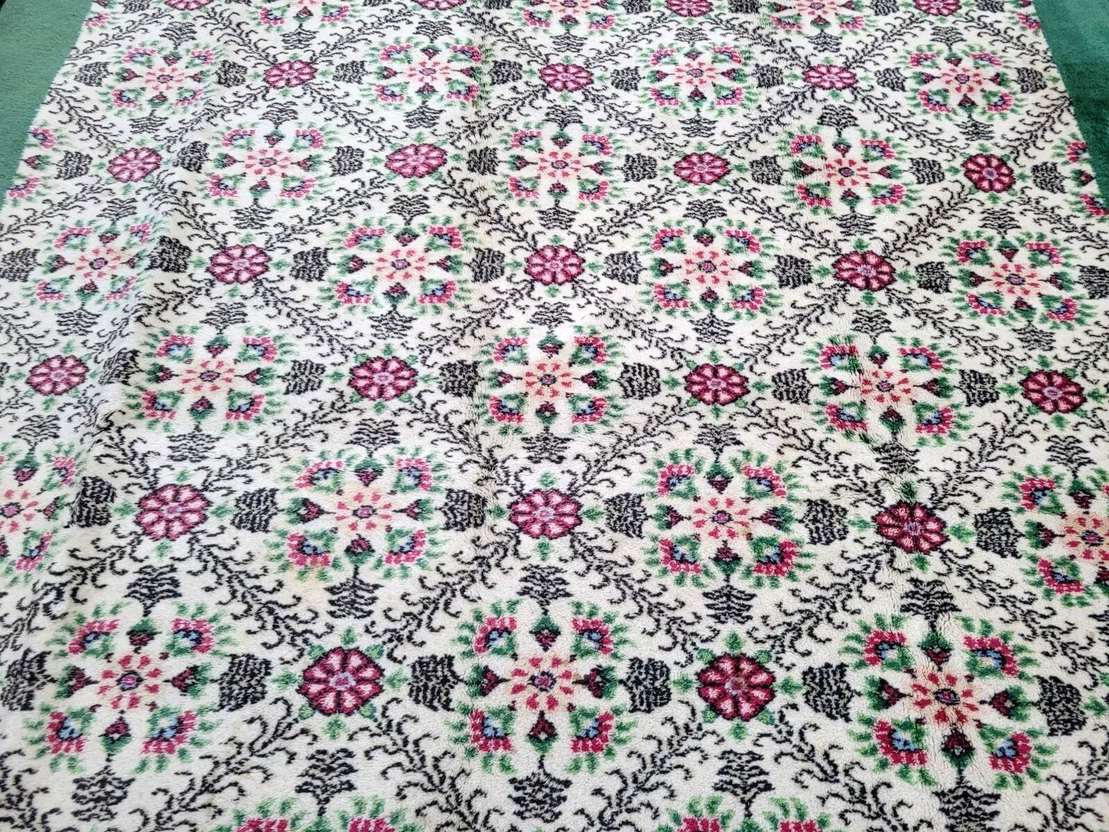 Annodato a mano Tappeto Sivas turco vintage fatto a mano 7,2' x 10,2' (220cm x 312cm) anni '70 - 2K15 in vendita
