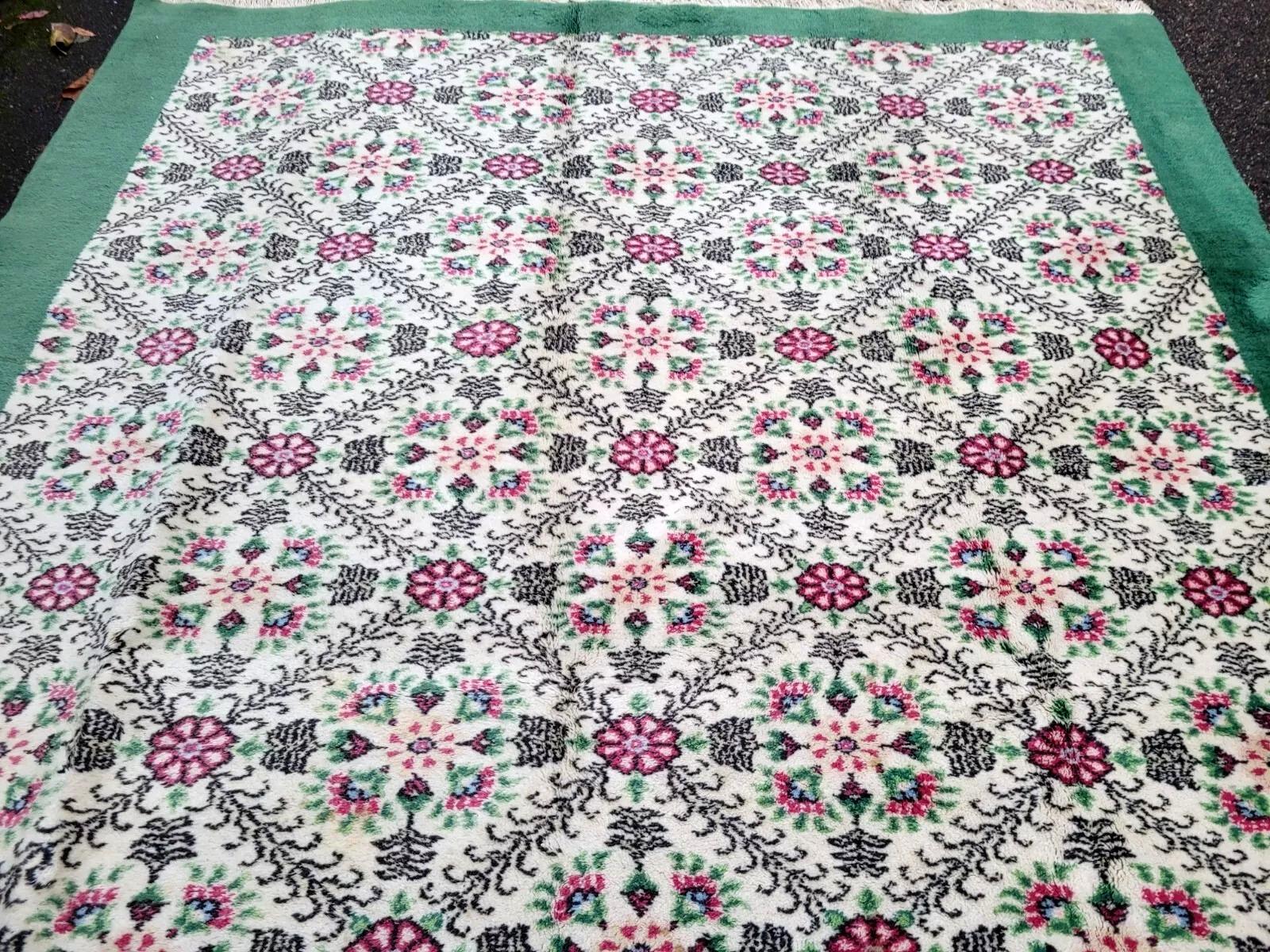 Tappeto Sivas turco vintage fatto a mano 7,2' x 10,2' (220cm x 312cm) anni '70 - 2K15 In condizioni buone in vendita a Bordeaux, FR