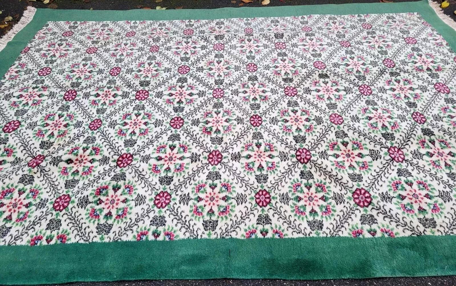 Tappeto Sivas turco vintage fatto a mano 7,2' x 10,2' (220cm x 312cm) anni '70 - 2K15 in vendita 2