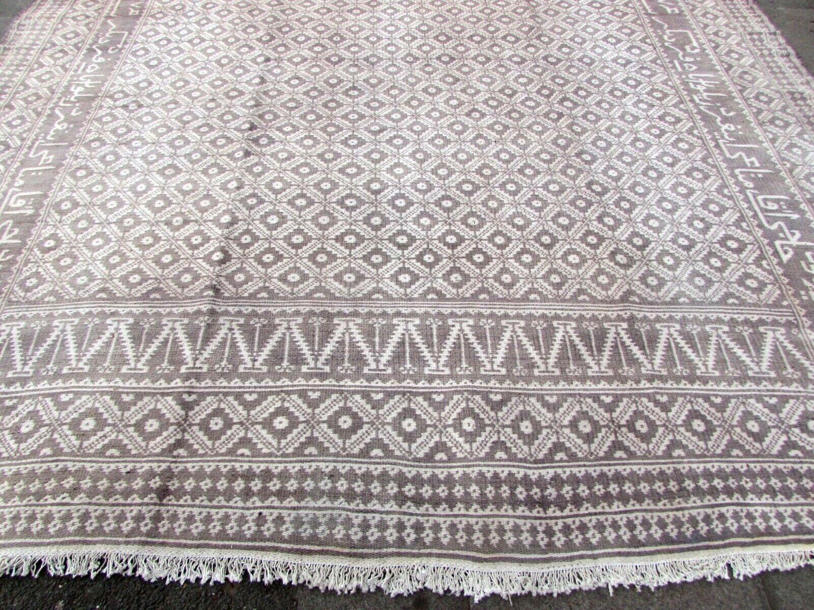 Handgefertigter großer türkischer Vintage-Kelim-Teppich mit Reißverschluss 10.4' x 14,3', 1970er Jahre, 1Q40 (Französisch) im Angebot