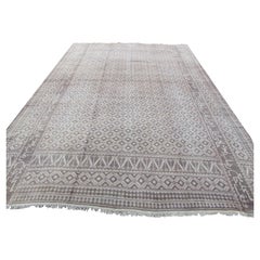 Grand tapis Kilim turc Zilo vintage fait à la main 10,4' x 14,3', 1970, 1Q40