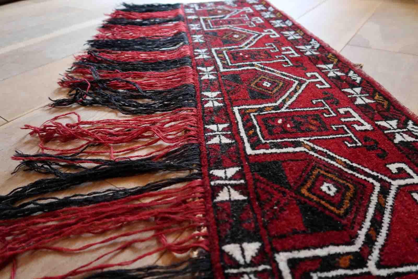 Handgefertigter turkmenischer Beshir-Torba-Teppich, 1970er Jahre, 1C948 (Turkmenisch) im Angebot
