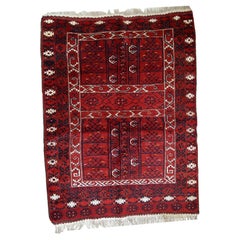 Handmade Vintage Turkmen Engsi Rug, 1970s, 1c431