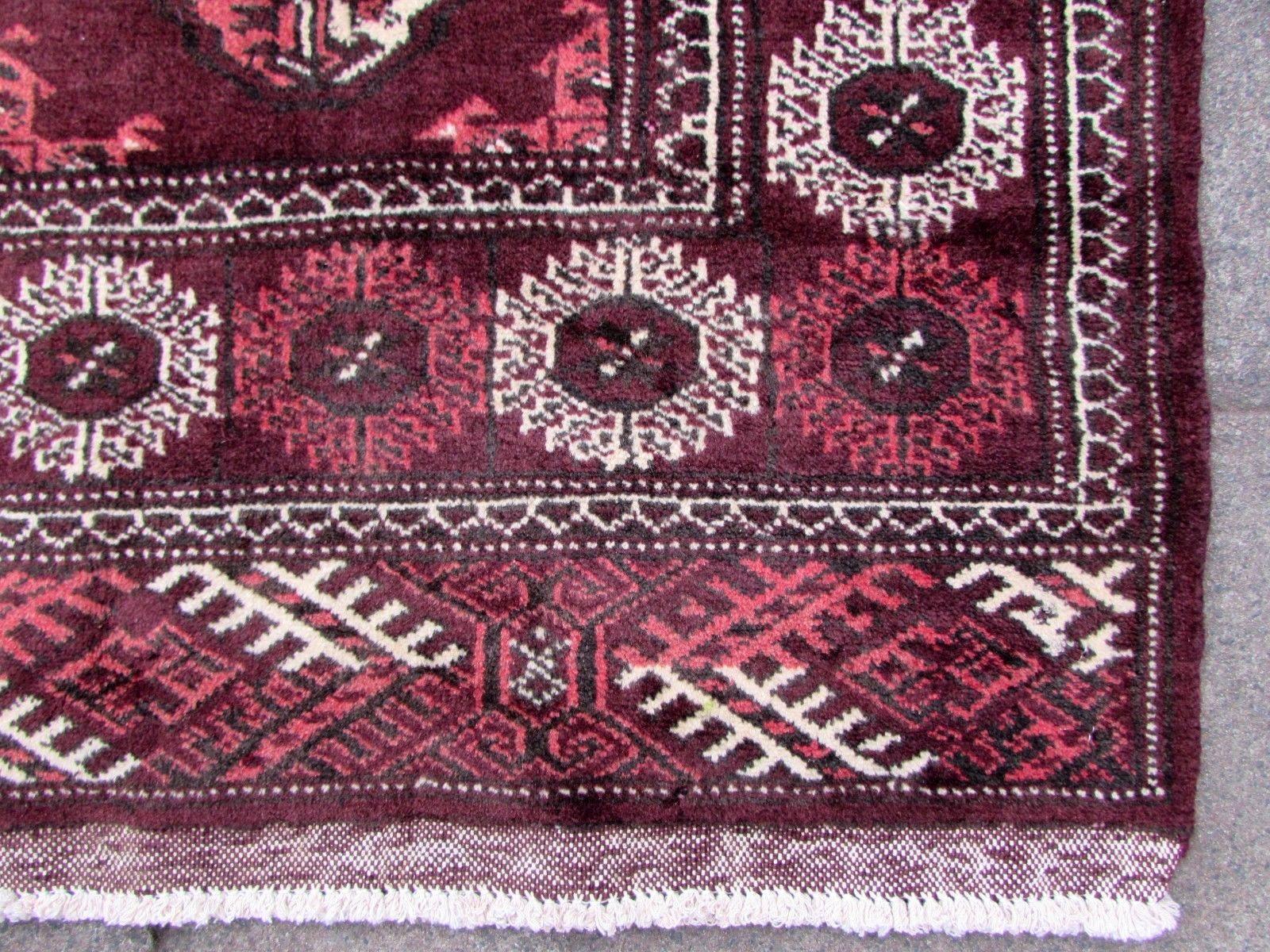 Handmade Vintage Turkmen Tekke Rug, 1970s, 1Q0189 6