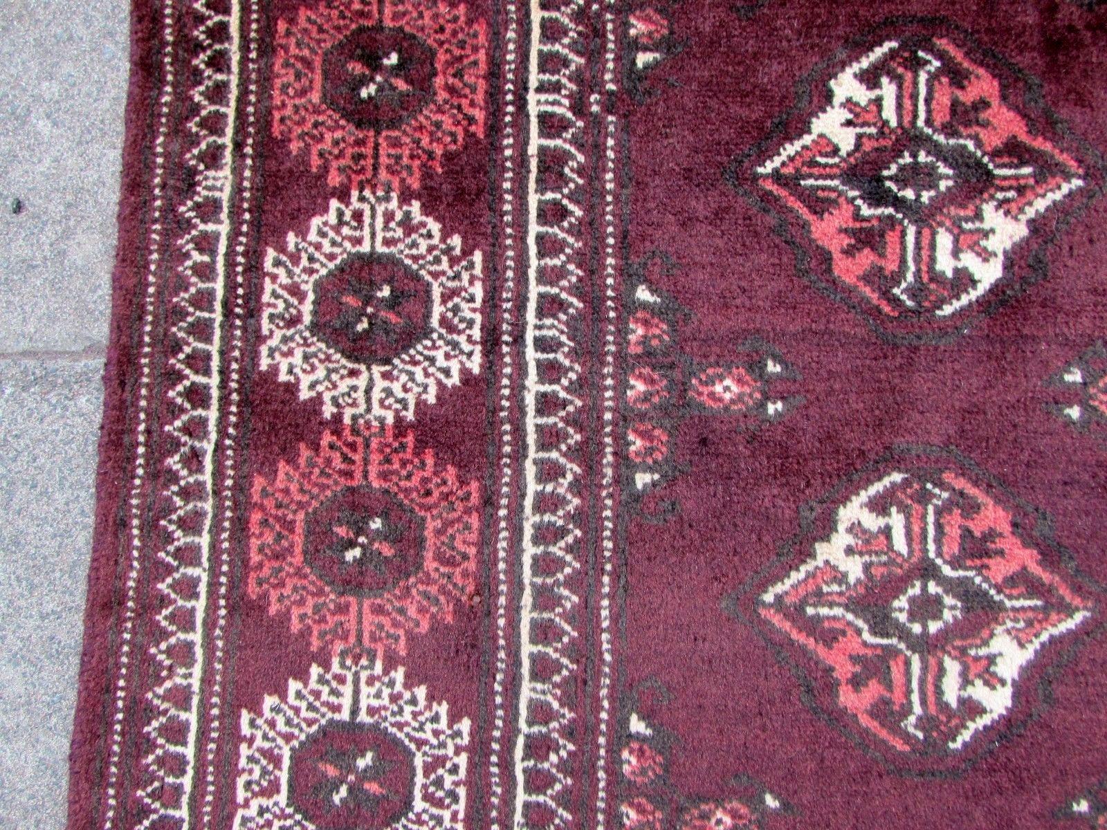 Handmade Vintage Turkmen Tekke Rug, 1970s, 1Q0189 1