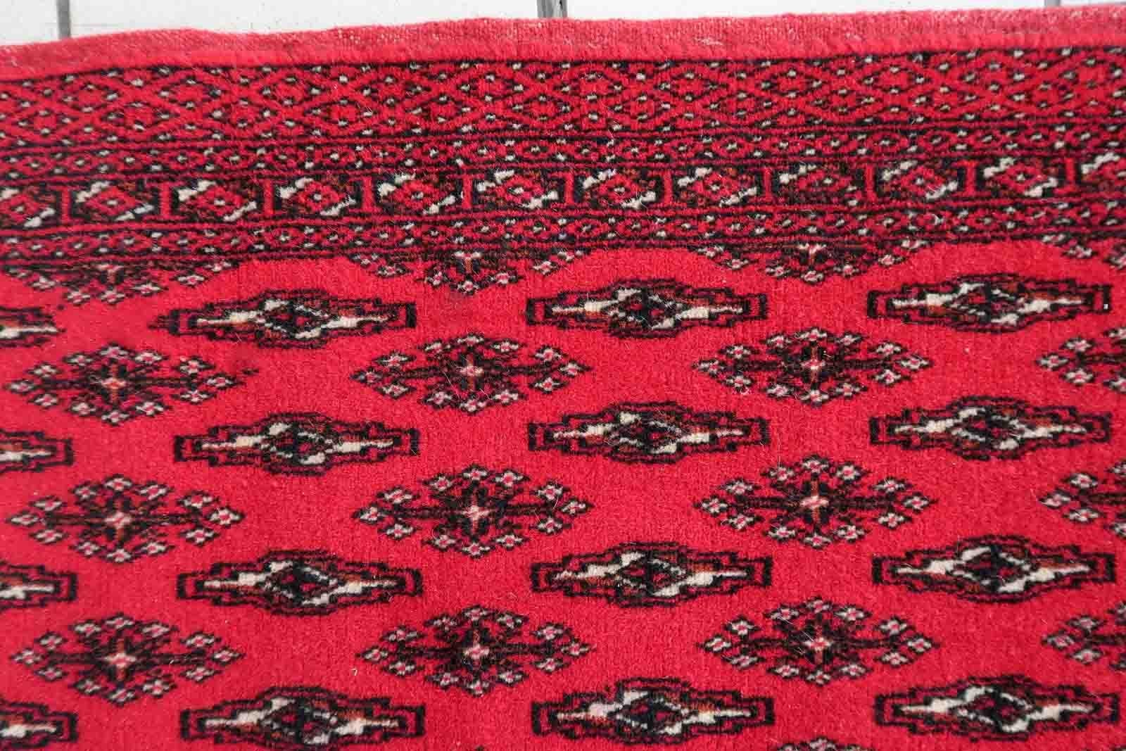 Wool Handmade Vintage Turkmen Tekke Salt Bag, 1970s, 1C1001 For Sale