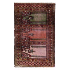 Handgefertigter uzbekischer Bukhara-Gebetteppich, 1950er Jahre, 1c866