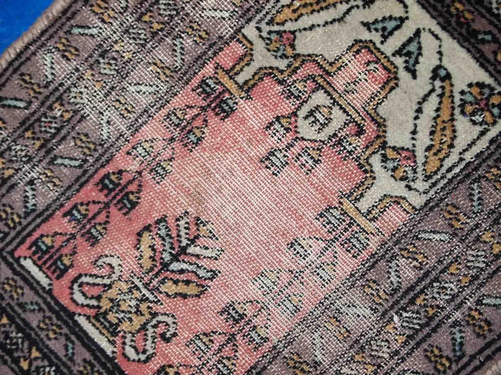 Handgefertigter usbekischer Buchara-Teppich im Vintage-Stil, 1950er Jahre, 1C765 (Usbekisch) im Angebot