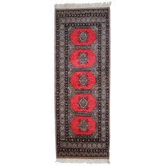Handmade Vintage Uzbek Bukhara Rug, 1960s, 1С712