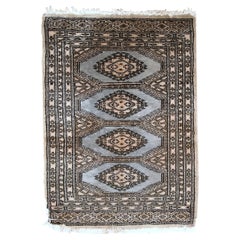 Handmade Vintage Uzbek Bukhara Rug, 1960s, 1C719