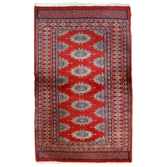 Handmade Vintage Uzbek Bukhara Rug, 1960s, 1C721