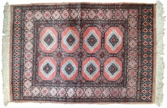 Handmade Vintage Uzbek Bukhara Rug, 1960s, 1C618