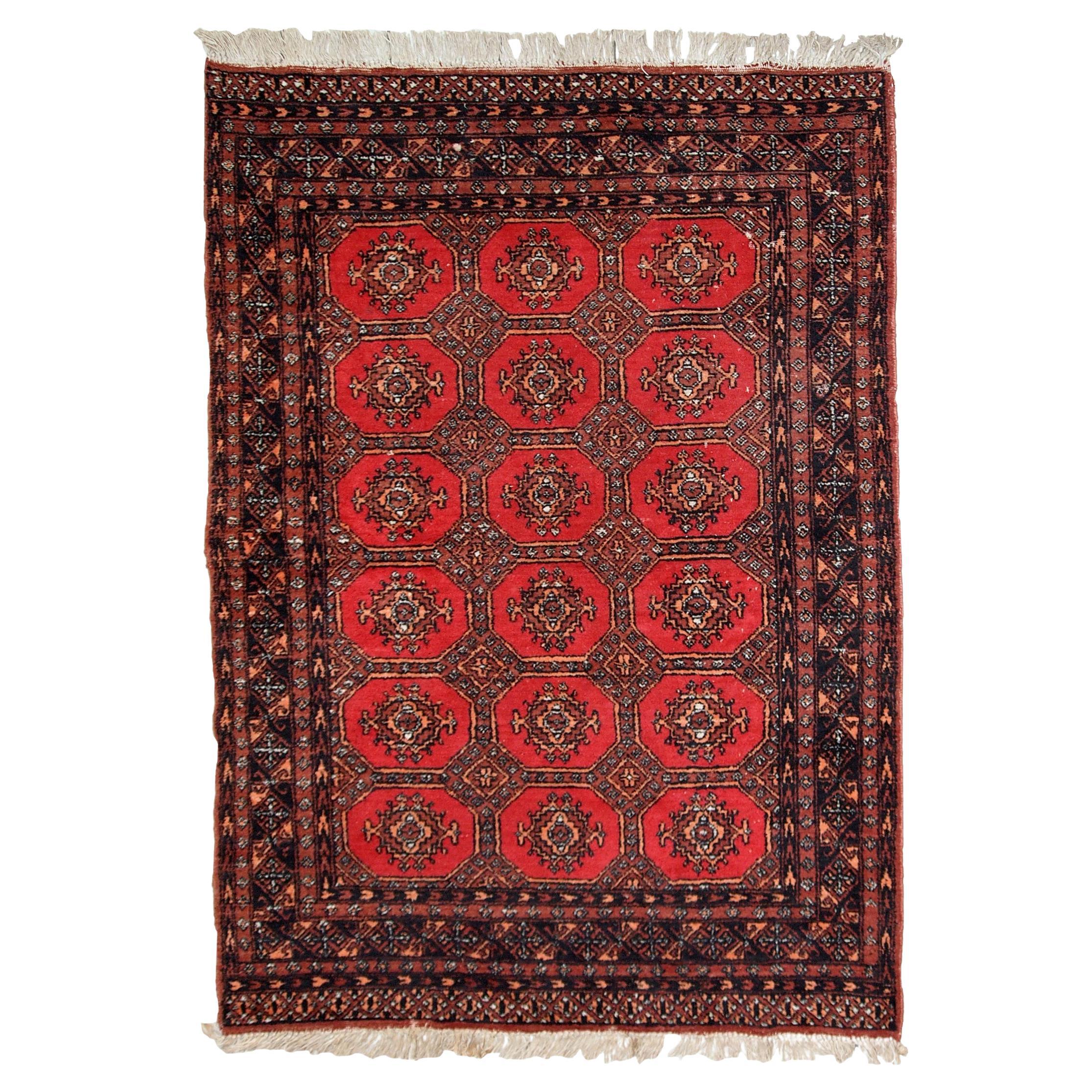 Handgefertigter usbekischer Buchara-Teppich, 1960er Jahre - 1C740 im Angebot