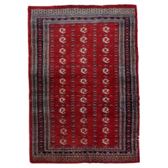 Handmade Vintage Uzbek Bukhara Rug, 1960s, 1C889