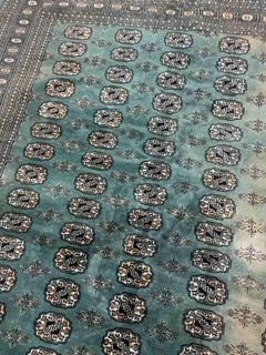 Tappeto Uzbek Bukhara vintage fatto a mano, anni '70, 1B893