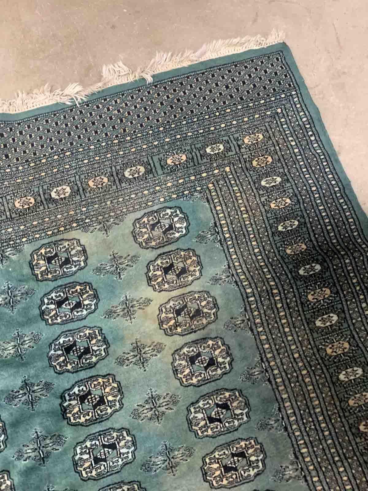 Handgefertigter türkischer Bukhara-Teppich im Vintage-Stil, 1970er Jahre, 1B893 (Usbekisch) im Angebot